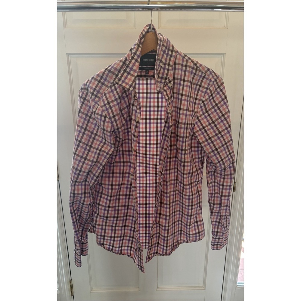 Bonobos Men's Medium Slim Fit Long Sleeve Shirt - Picture 4 of 4